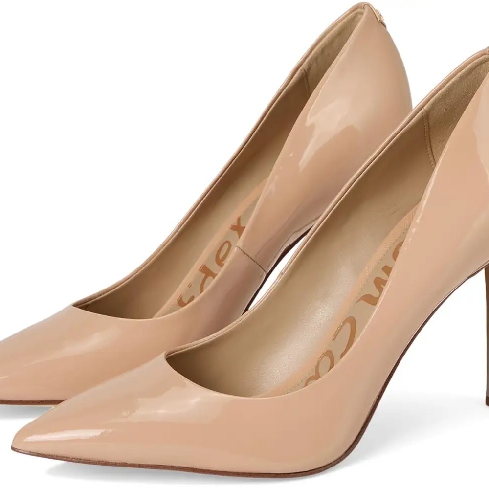 Sam Edelman Cream Heels with Pointed Toe